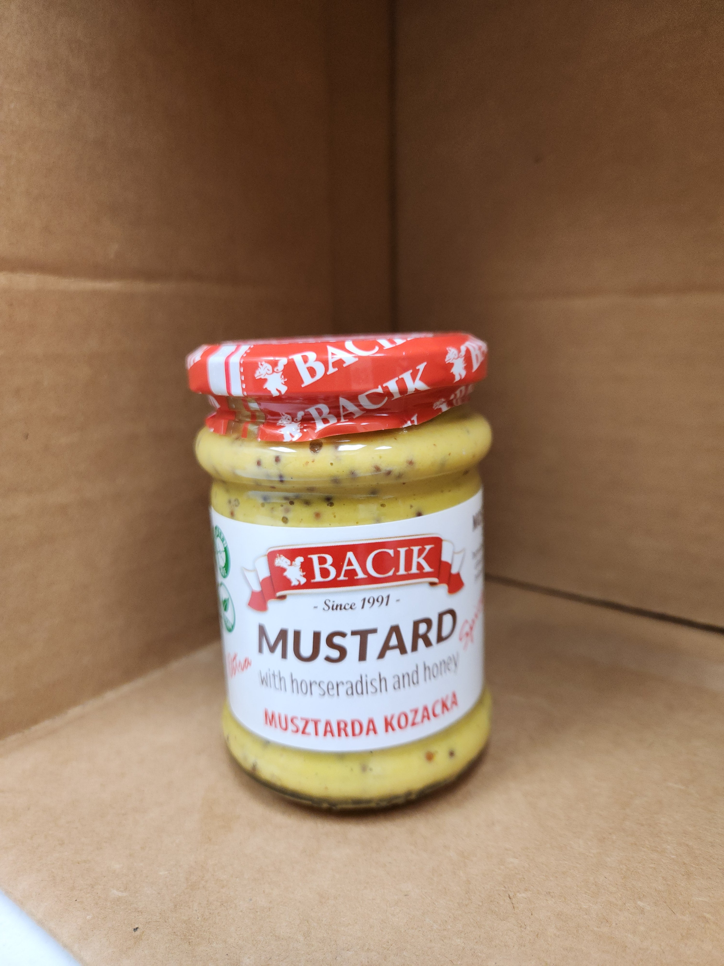 Bacik Mustard with horseradish and honey