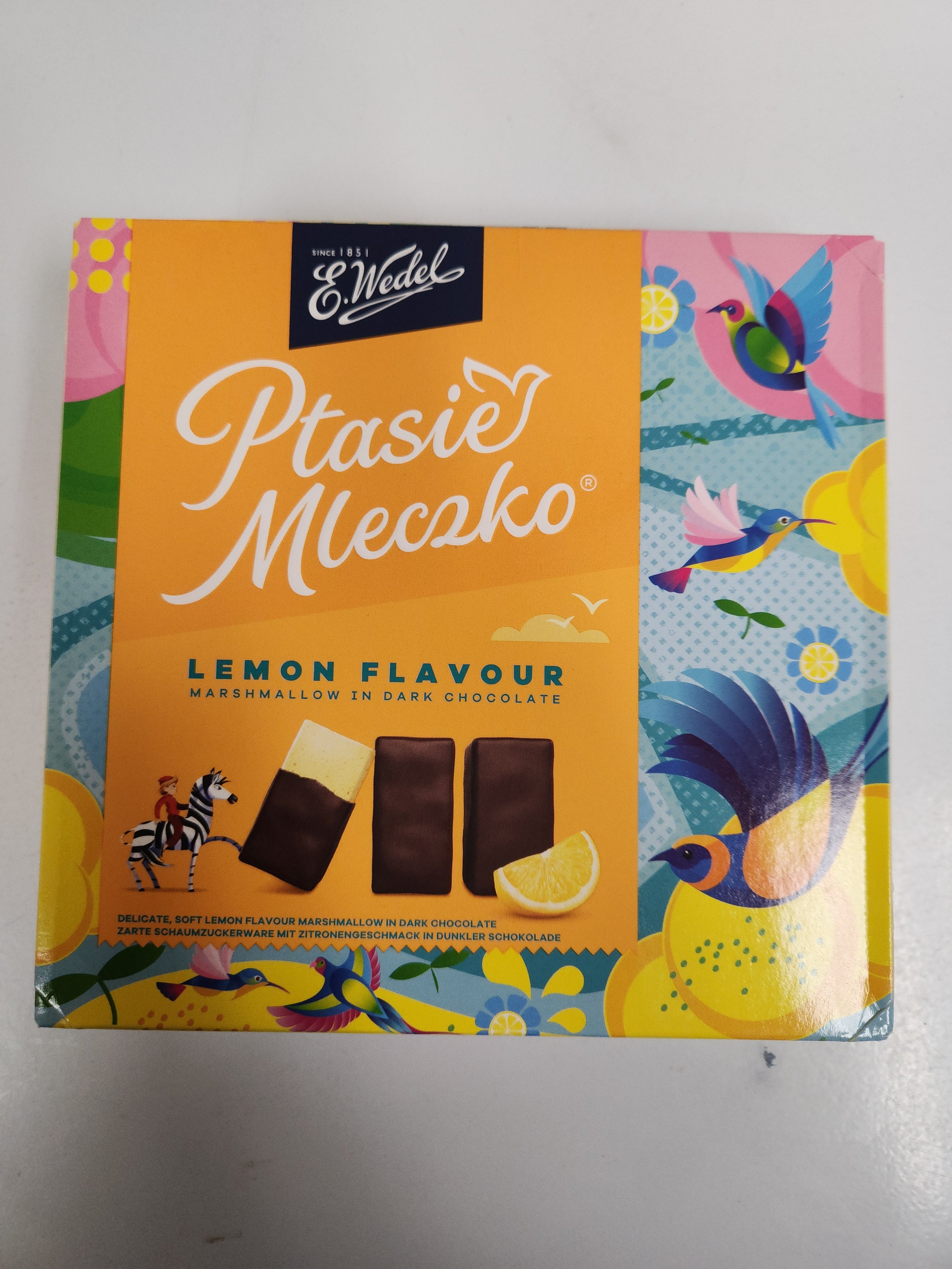 Ptasie Mleczko Lemon ( Marshmallows in Chocolate Lemon Flavor)